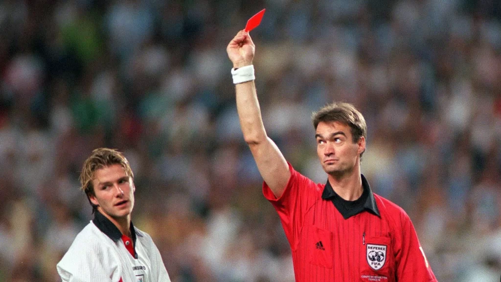David Beckham England V Argentina 1998 Game.