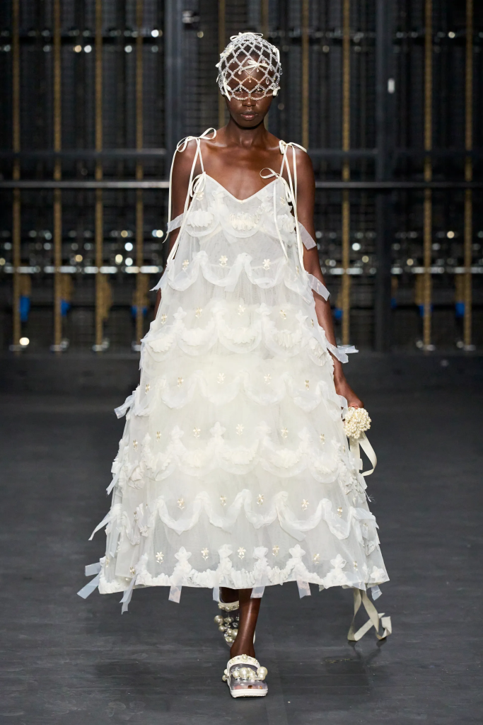 tiered wedding cake dress, Simone Rocha SS24