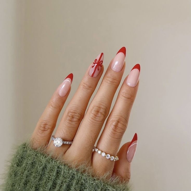 Present with a Bow nails