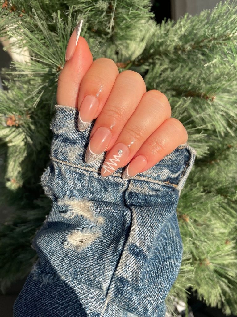 Sparkles & Christmas Tree nails